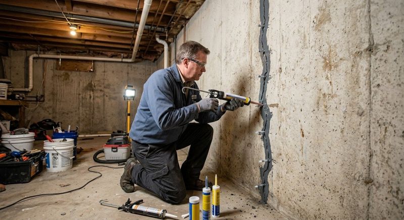 Basement Crack Repair in Tuscaloosa County, AL