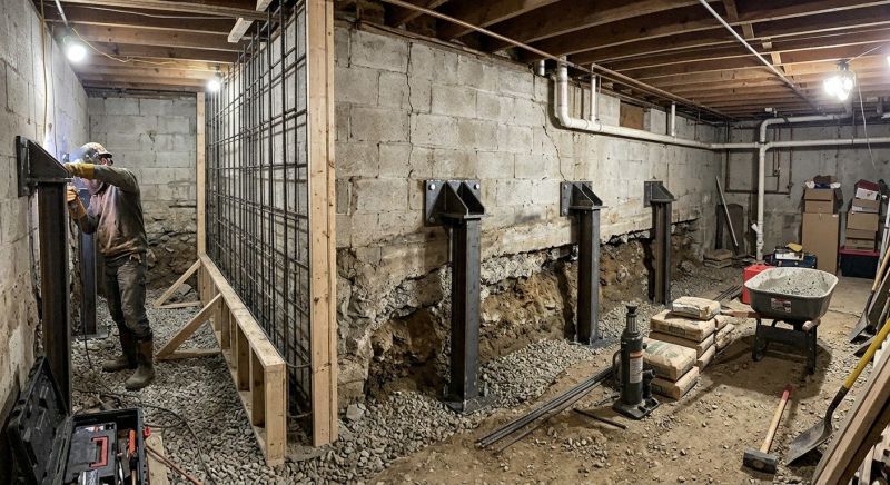 Basement Stabilization in Tuscaloosa County, AL