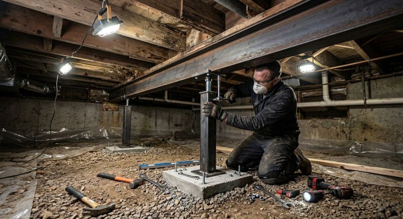 Crawlspace Structural Repair in Tuscaloosa County, AL