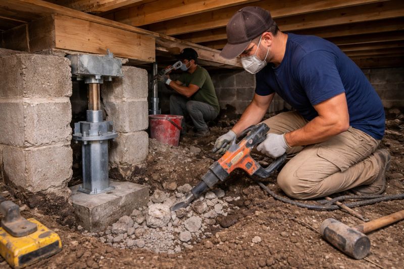 Foundation Pier Repair in Tuscaloosa County, AL