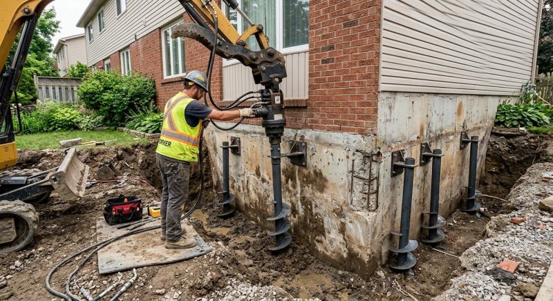 Helical Piers Installation in Tuscaloosa County, AL