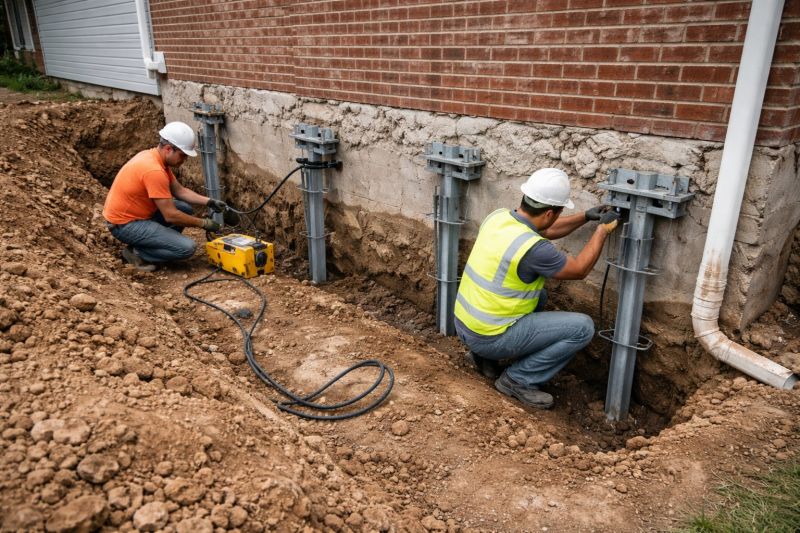 Helical Piers Installation in Tuscaloosa County, AL