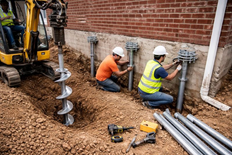 Helical Piers Installation in Tuscaloosa County, AL