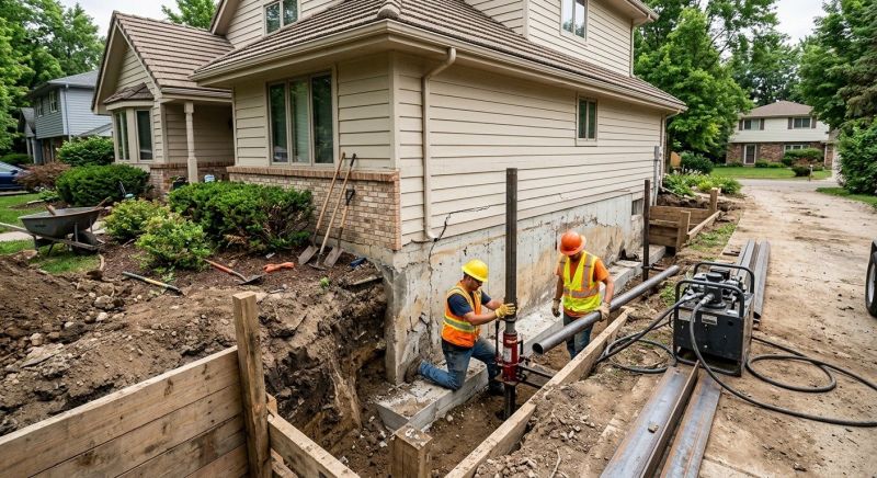 House Foundation Repair in Vance, AL