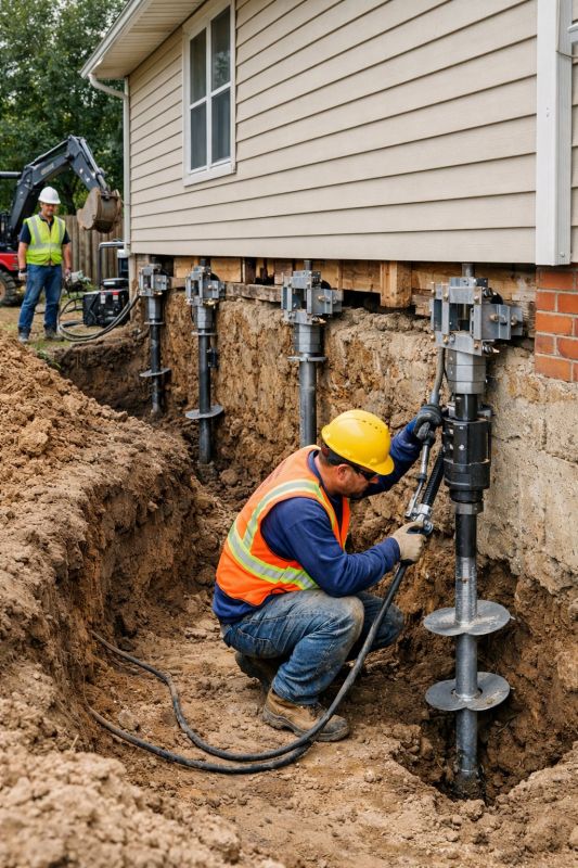 Sinking Foundation Lifting in Tuscaloosa County, AL