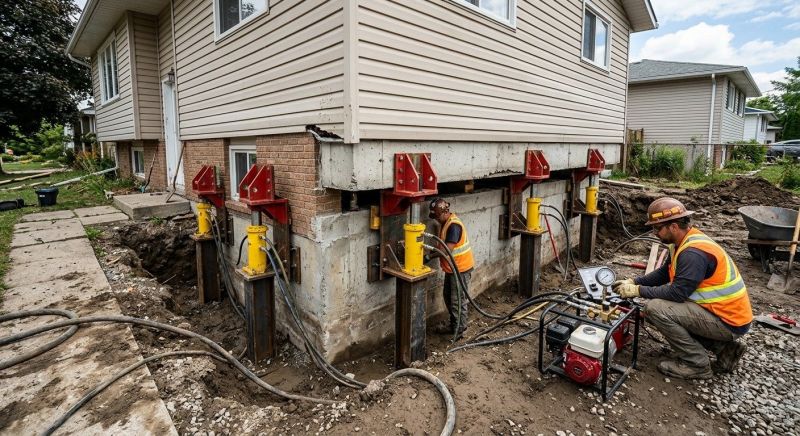 Sinking Foundation Lifting in Tuscaloosa County, AL