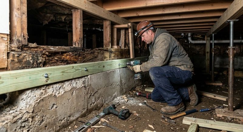 Sinking Foundation Repair in Coker, AL