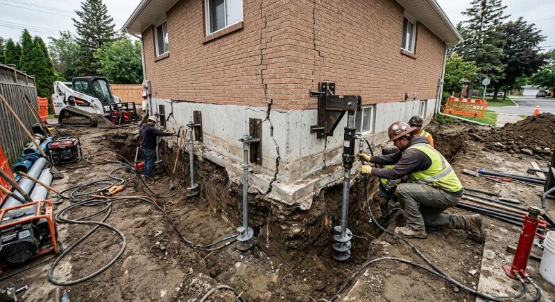 Sinking Foundation Repair in Northport, AL